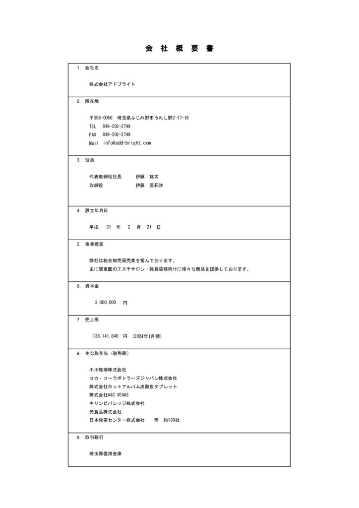 会社概要240523のサムネイル